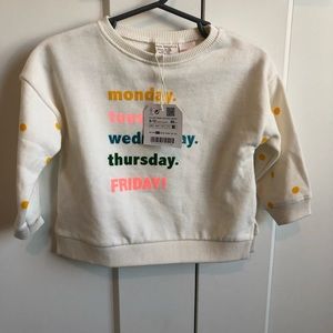 Zara baby sweatshirt